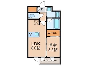 ラ・ペルラ市谷砂土原町の物件間取画像